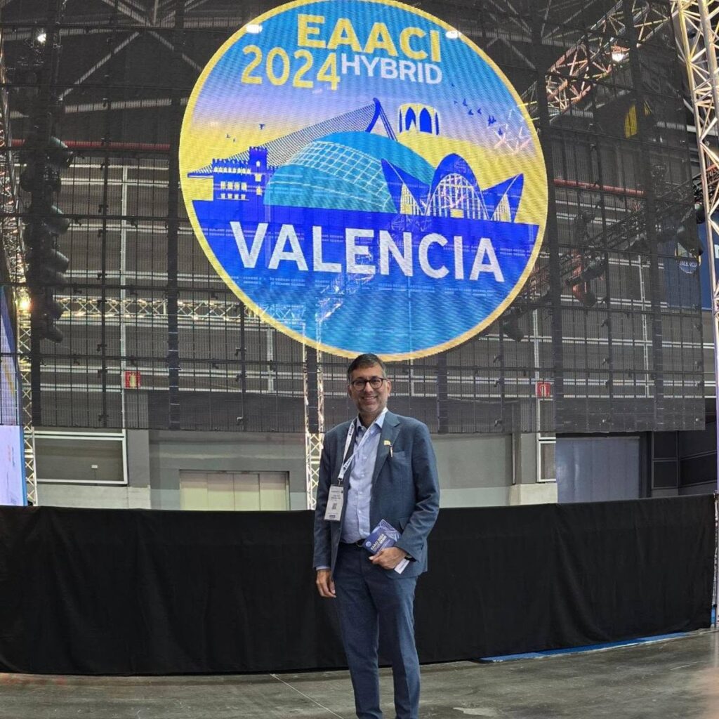 Photo 1 of 2: Attending the European Academy of Allergy and Clinical Immunology EAACI Congress 2024 at Valencia, Spain.