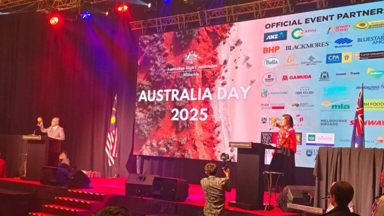 Photo 2 of 3: Australia Day. With the HE Danielle Heinecke, Australian Ambassador to Malaysia.