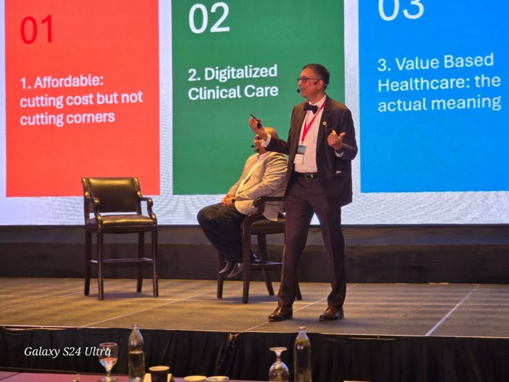Photo 1 of 3: Delivered my key note address with Dr Mahesh Appannan from Ministry of Health at the CONNECTING CARE…