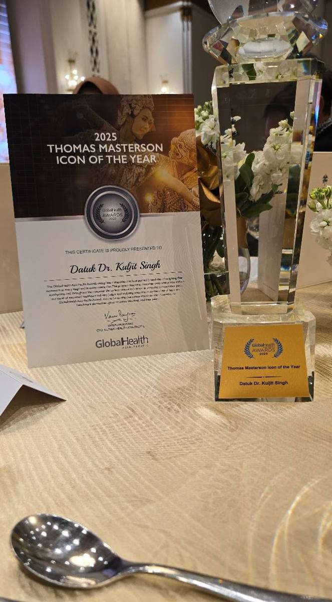 Photo 3 of 3: I am honored to have received the Thomas Materson ICON Award for my contributions to healthcare at the…