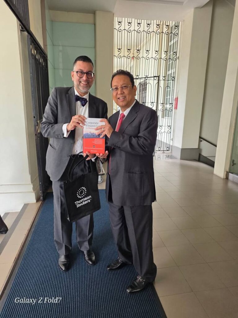 Photo 1 of 2: Honoured to attend the book launch titled Corporate Finance Law in Malaysia co authored by Tan Sri Nik…