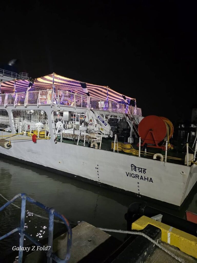 Photo 2 of 3: I spent the evening aboard ICGS Vigraha, an Offshore Patrol Vessel (OPV) that serves in the Indian Coast…