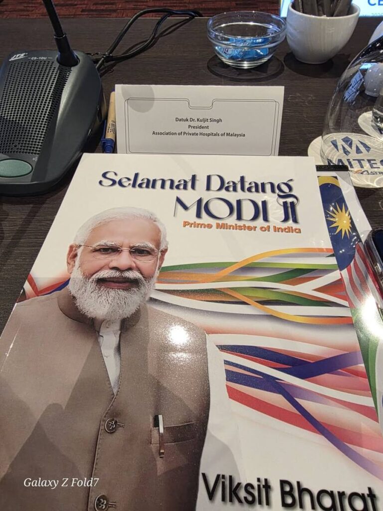Photo 3 of 3: Spoke on Nursing shortages and exploring Indian medical technology at the Malaysian Indian Bussiness…