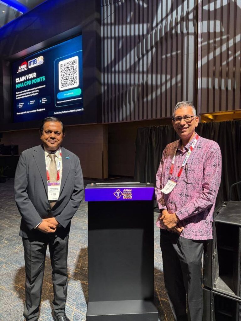Photo 2 of 2: Dr. Rabindra Abeyasinghe, the World Health Organization (WHO) Representative to Malaysia, Brunei…