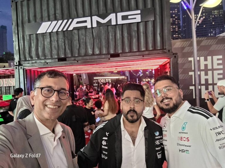 Photo 4 of 4: Spent the evening at a Mercedes F1 party with Mercedes-AMG PETRONAS F1 Team drivers George Russell and…